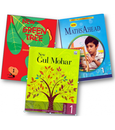 New Gulmohar, New Maths Ahead and New Green Tree  Sem 1 Class 1 (Set of 3 Books) DPS Class 1 - SchoolChamp.net